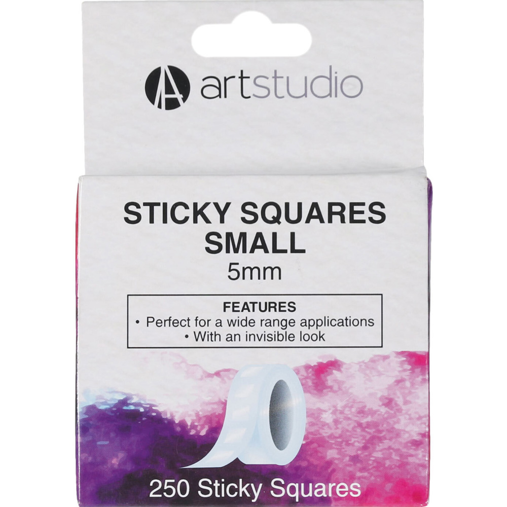 Pack of 250 Art Studio Sticky Squares - 5mm Image