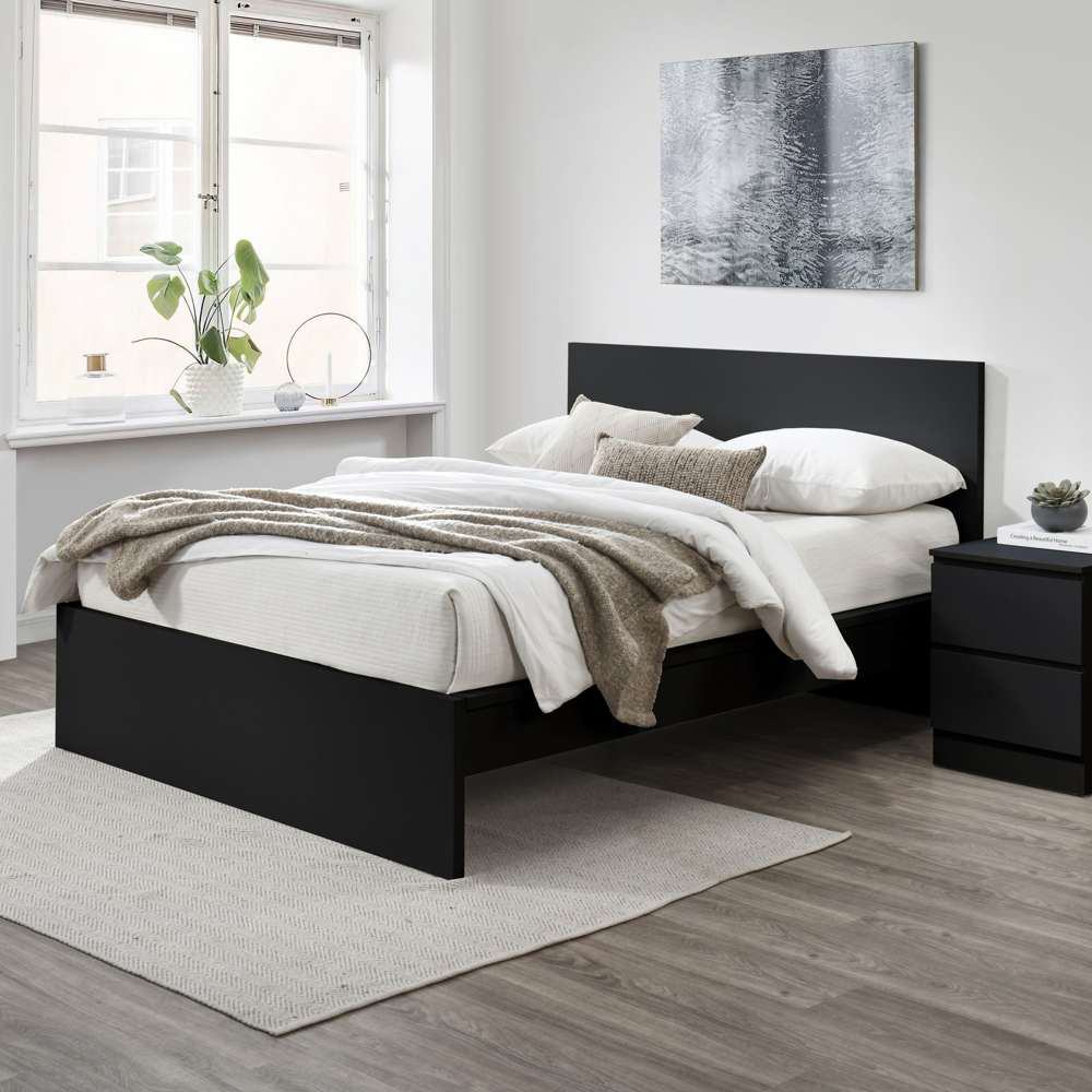 Oslo Double Black Bed Image 8