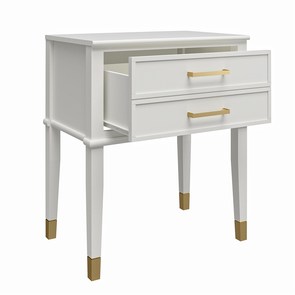 Dorel Home Westerleigh Single Drawer White End Table Image 4