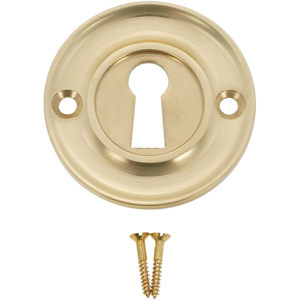 Spira Brass Slimline Standard Polished Brass Escutcheon Image 4