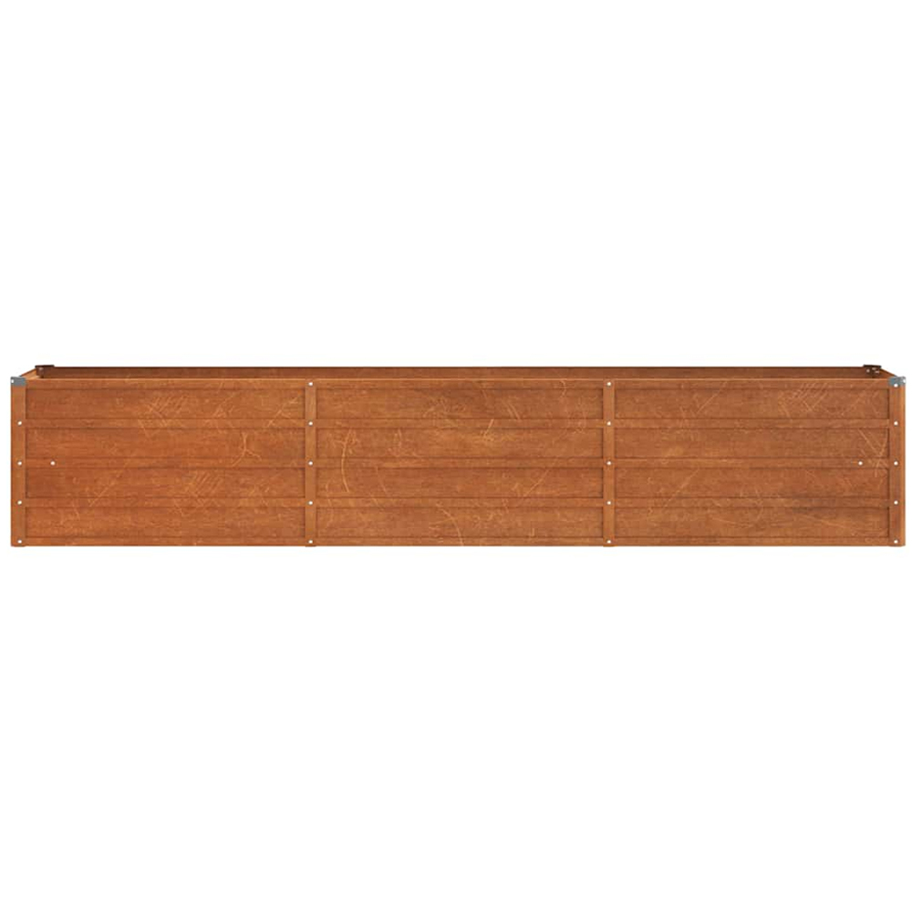 vidaXL Rusty Corten Steel Raised Garden Bed 45 x 40 x 240cm Image 2