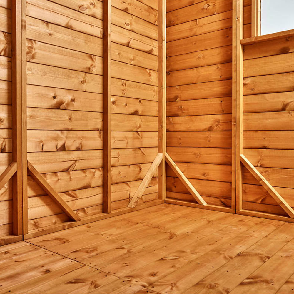 Power Sheds 7 x 5ft Pent Wooden Shed Image 6