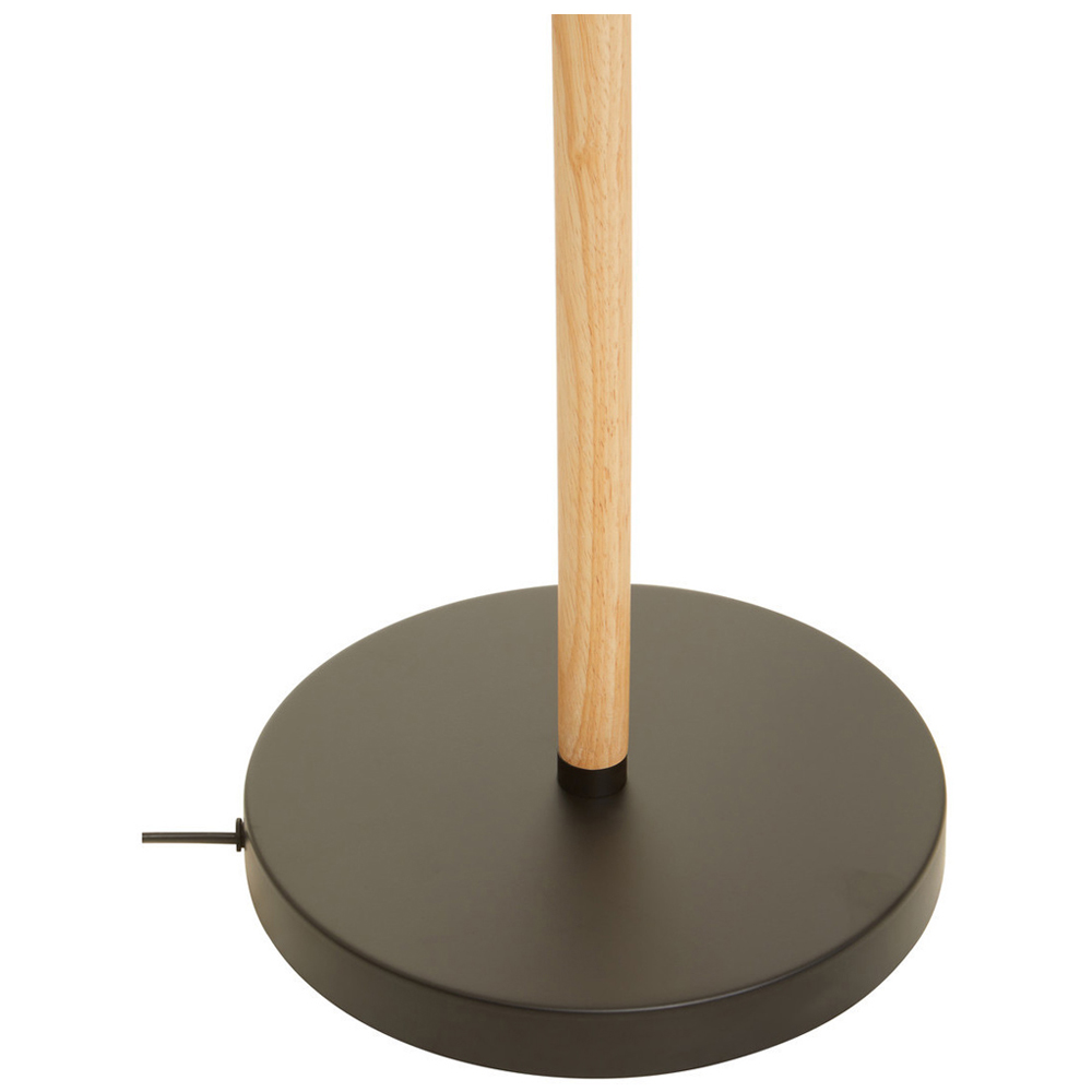 Premier Housewares Matte Black Floor Lamp Image 7