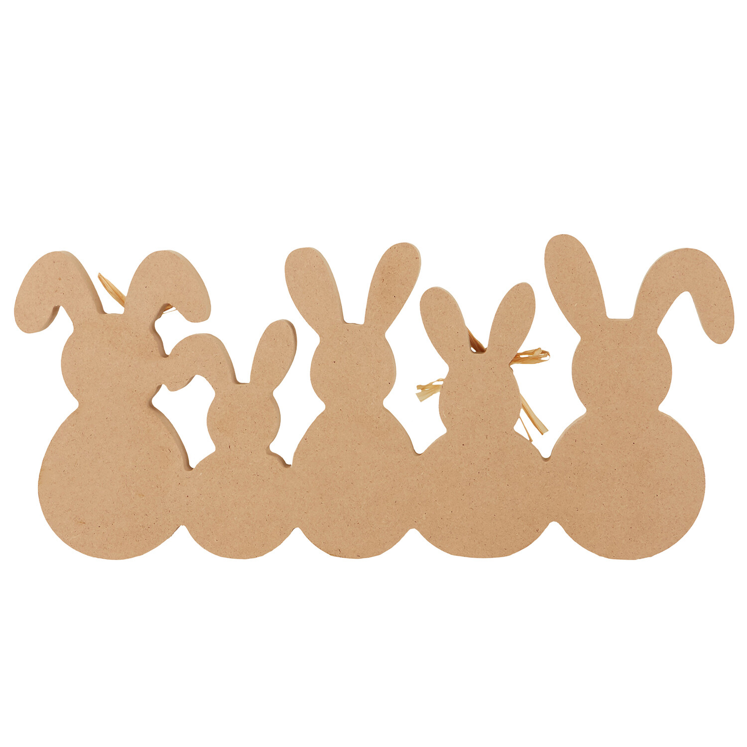 Row of Bunnies Ornament - Multicolour Image 3