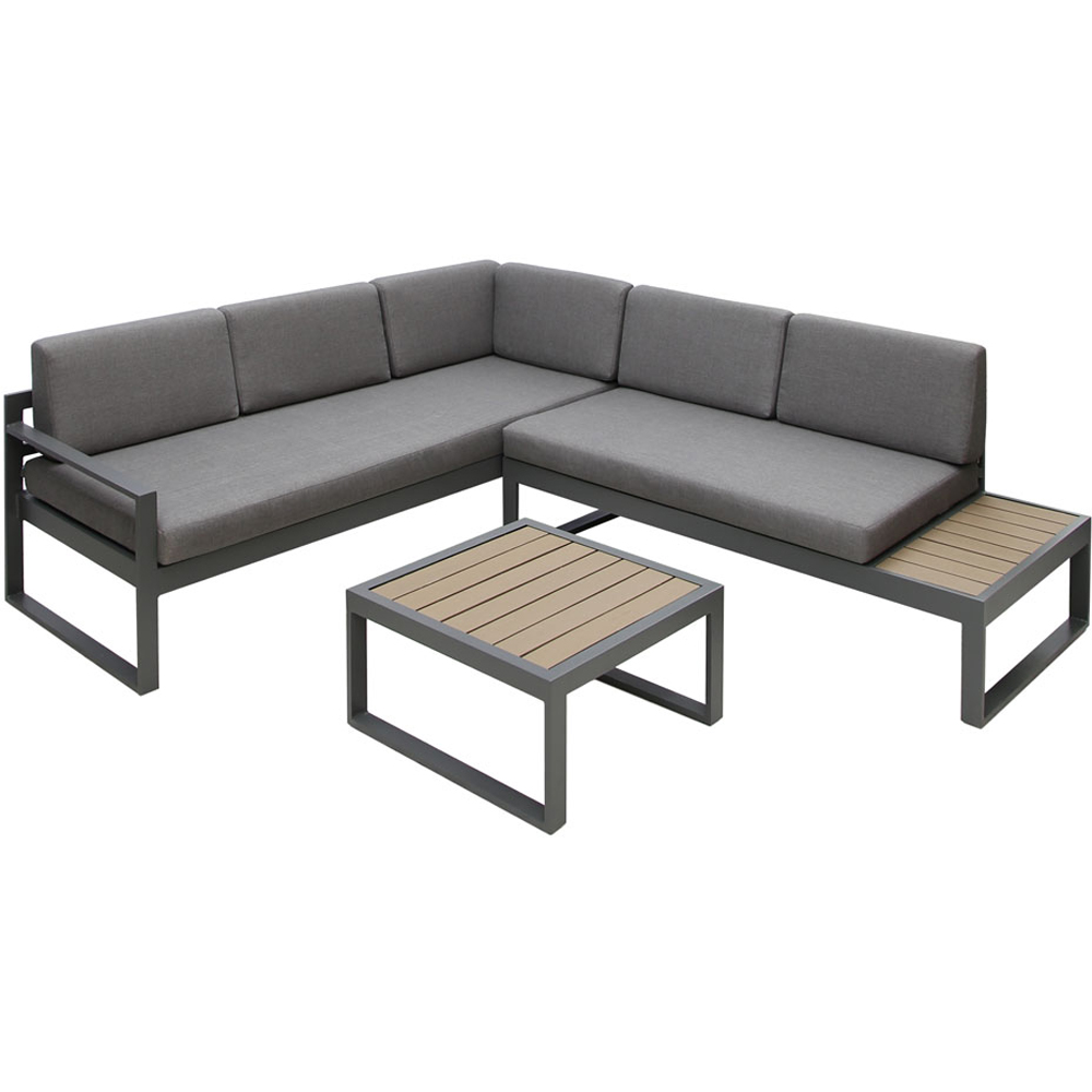 Maia 4 Seater Grey Modular Lounge Sofa Image 2