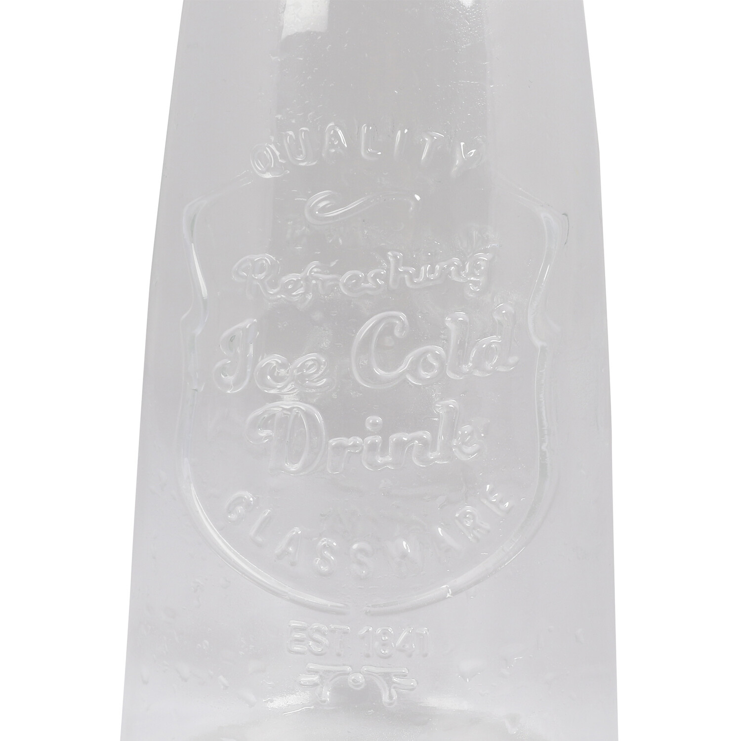 1L Glass Bottle with Clip Top - Clear Image 5