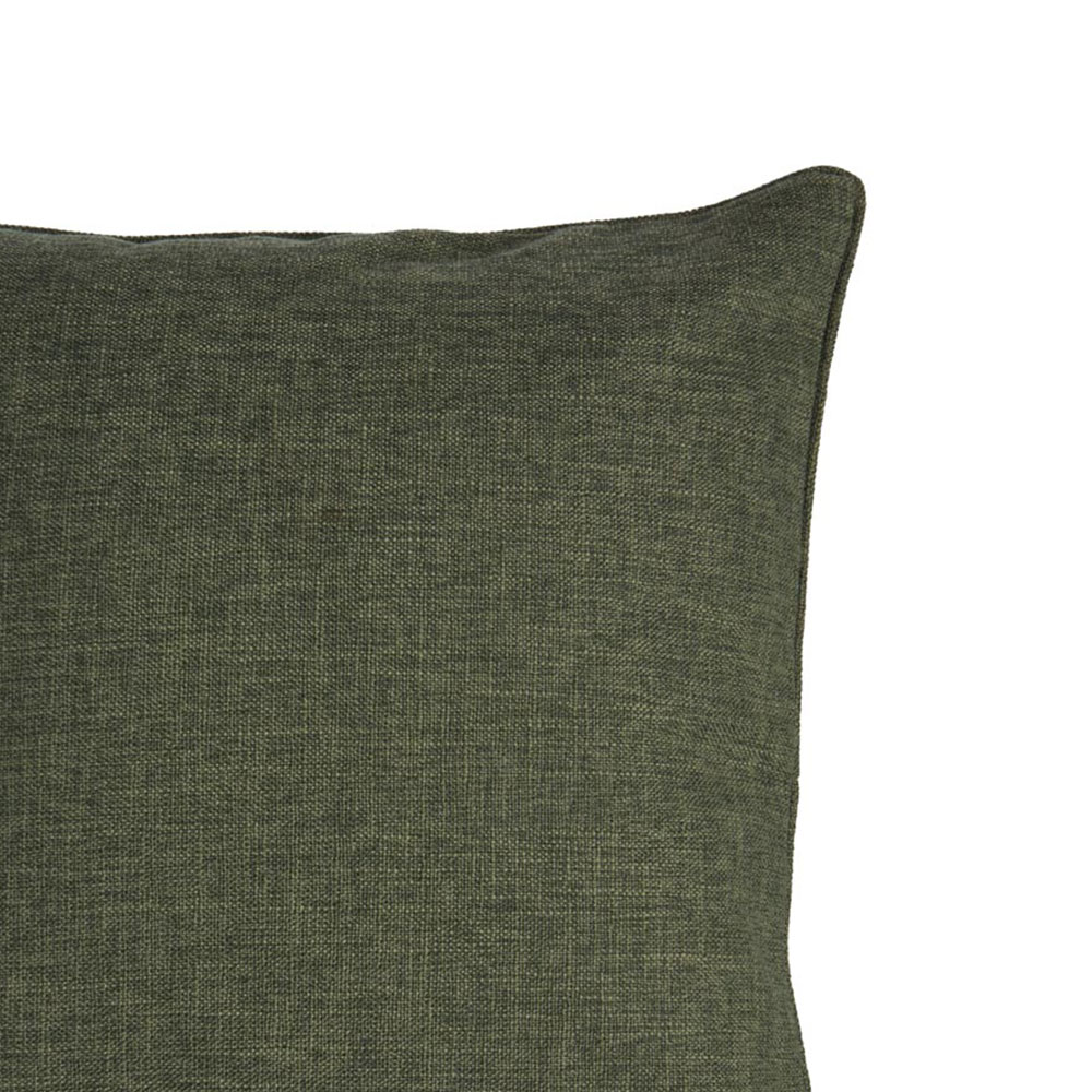 Wilko Olive Green Faux Linen Cushion 43 x 43cm Image 4