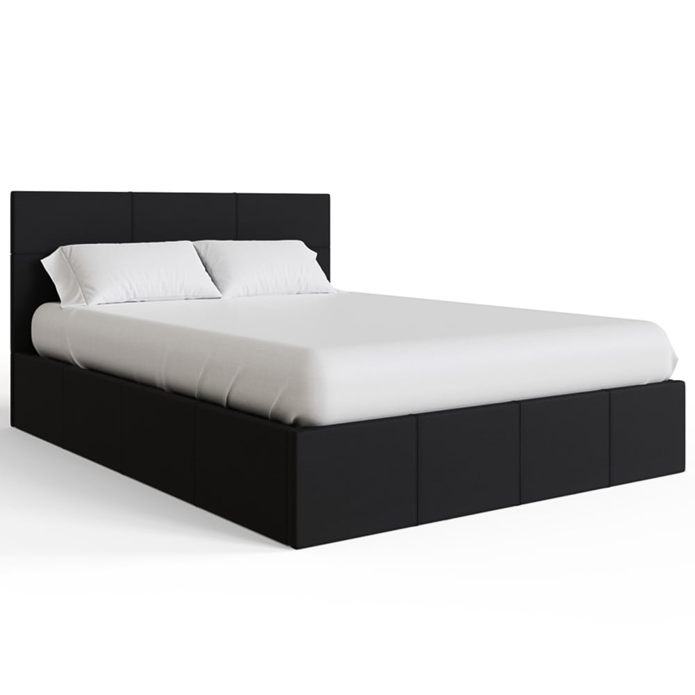 GFW Double Black End Lift Ottoman Bed Image 2