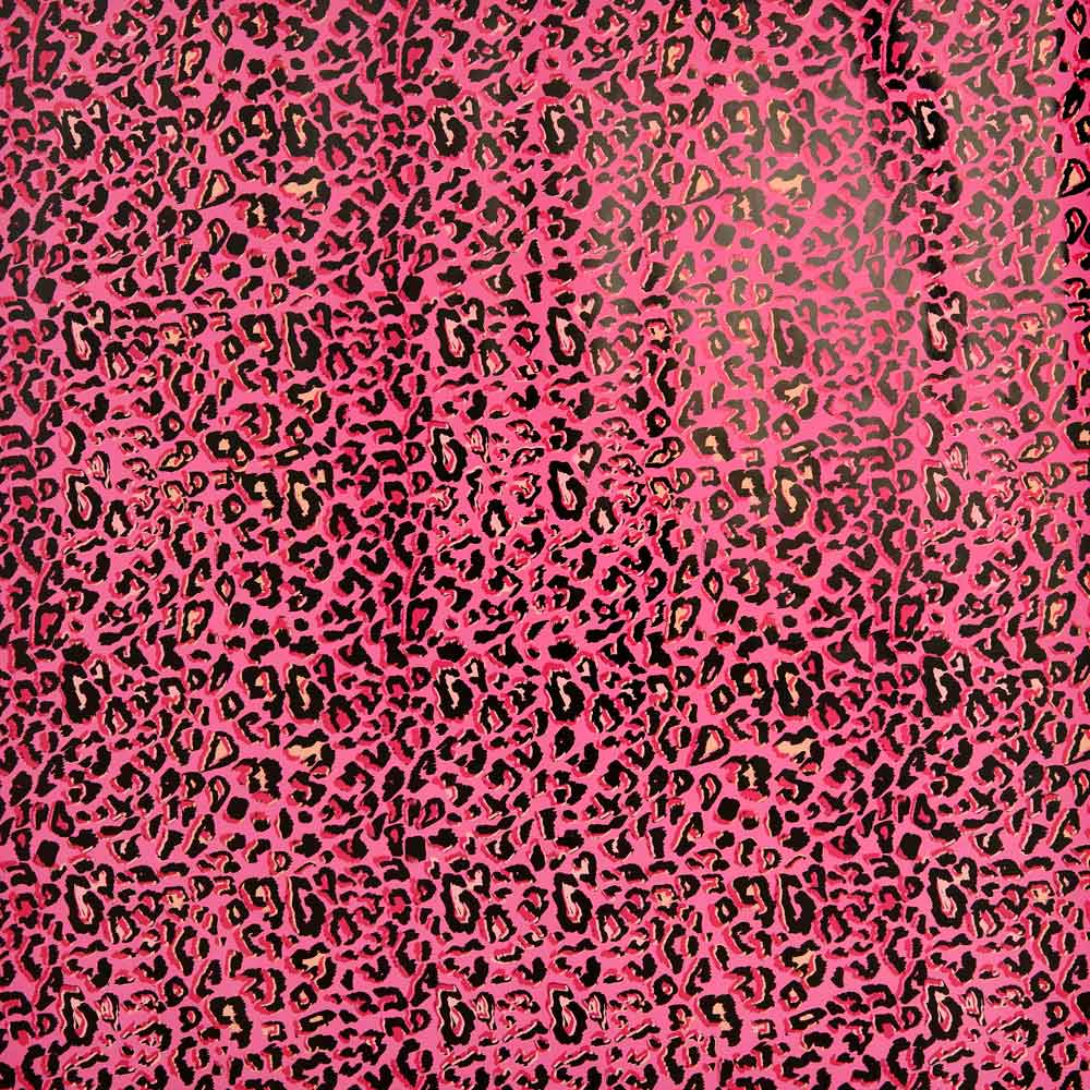Wilko 3m Pink Leopard Print Roll Wrap Image 1