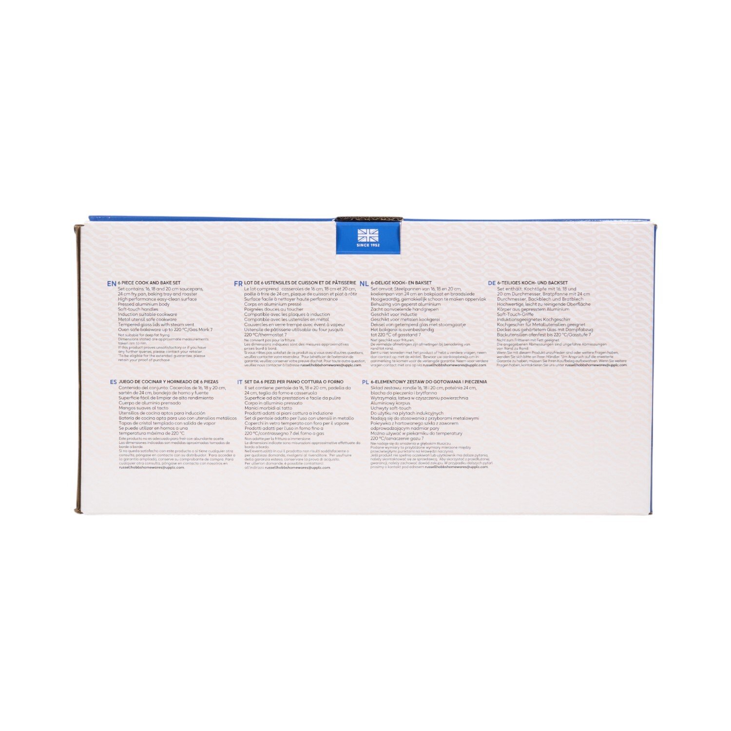 Russell Hobbs Shield 6 Piece Cook and Bake Set Black Image 14