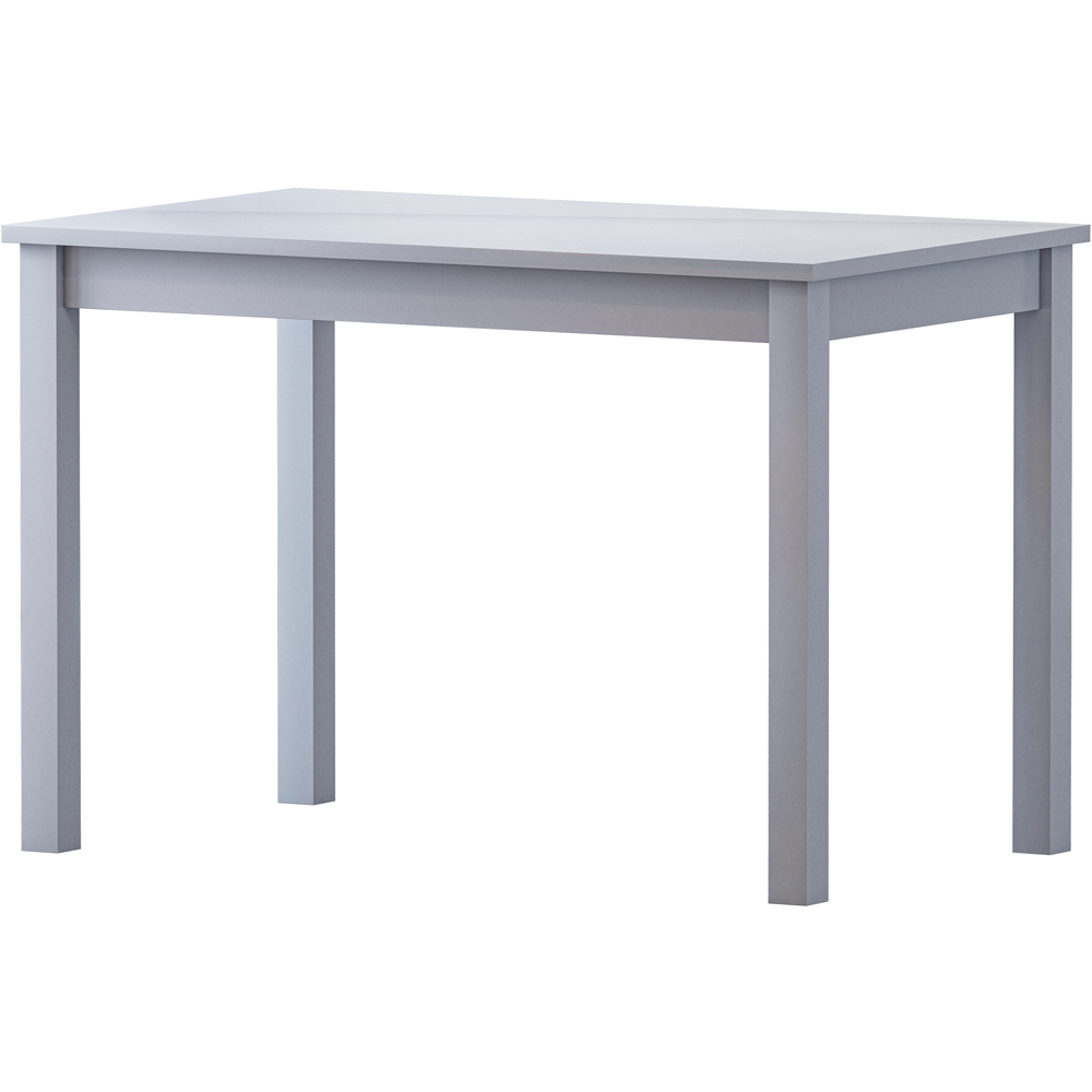 Comfy Living 4 Seater Wooden Dining Set Grey Image 2