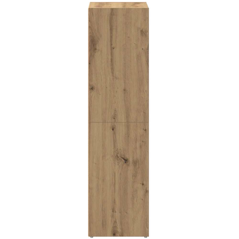 vidaXL 3 Shelf Artisanal Oak Bookcase Image 5