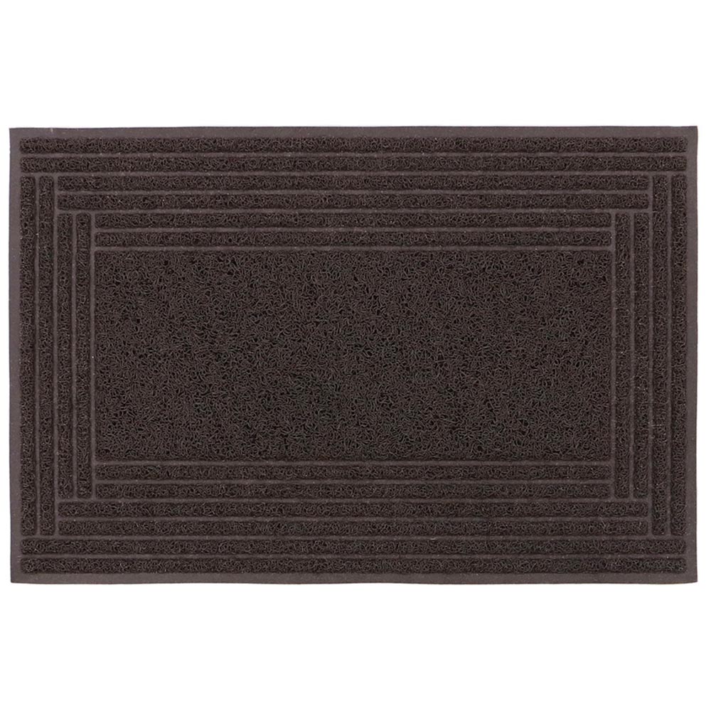 JVL Brown Border Mud Grabber Scraper Doormat 40 x 60cm Image 1