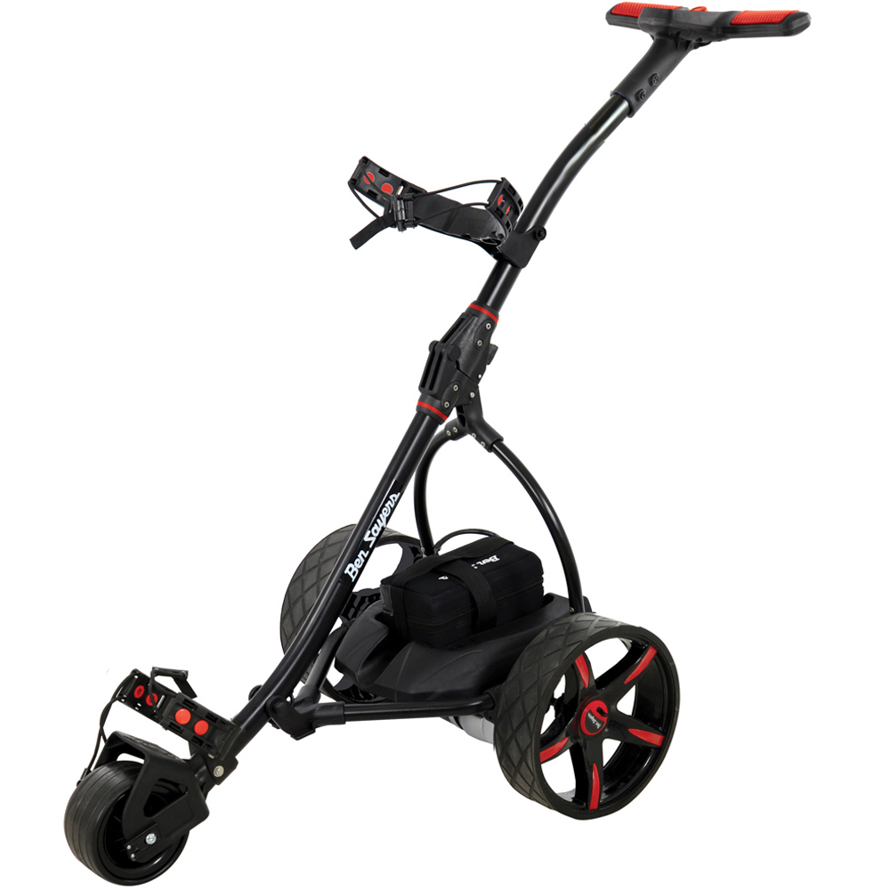 Ben Sayers Black and Red 18 Hole Lithium Battery Trolley 12V Image 1