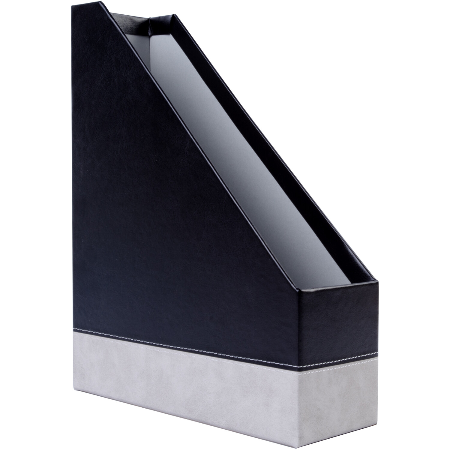 Black & Grey Stitched Magazine File Image 1
