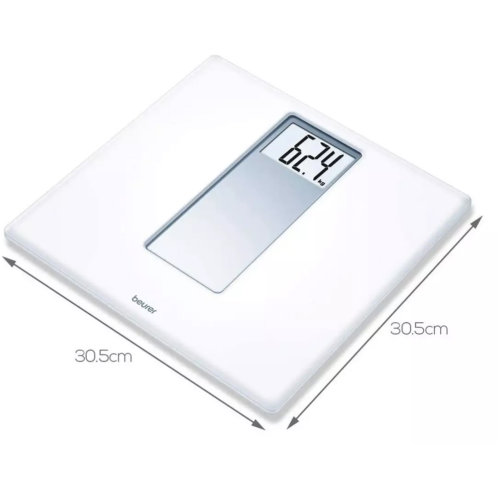 Beurer Classic Extra Large White Digital Bathroom Scale Image 4