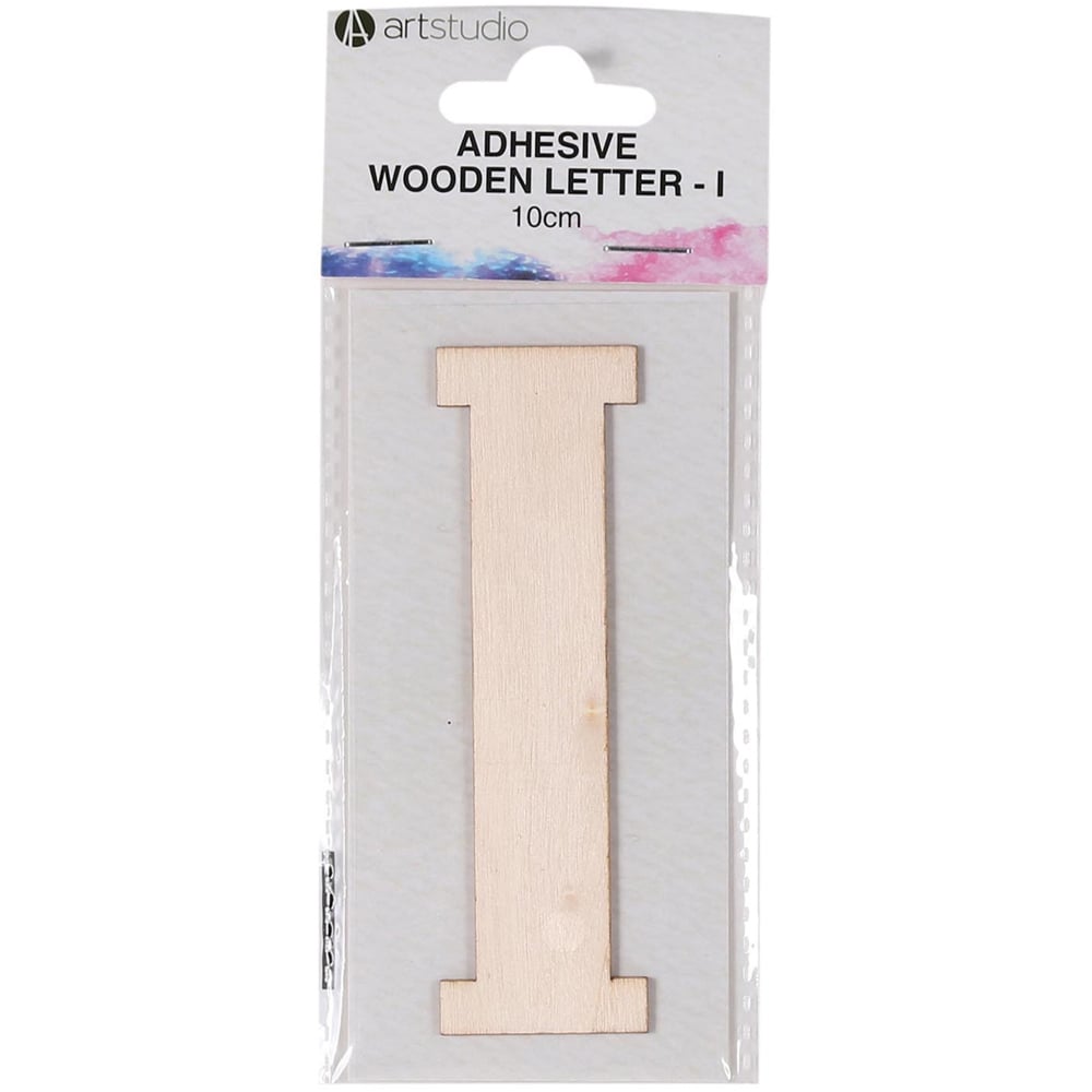 Art Studio Adhesive Wooden Letter - I Image