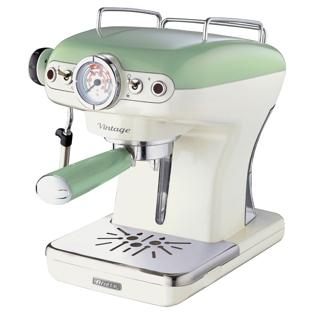 Ariete Vintage ARPK17 Green Dome Kettle 2 Slice Toaster and Espresso Coffee Maker Set Image 5