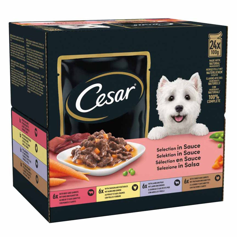 Cesar Selection in Sauce Wet Dog Food 24 x 100g Image 2