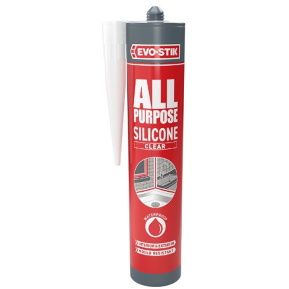 Evo-Stik Evo-Seal Clear Multipurpose Silicone Tube 290ml Image 2