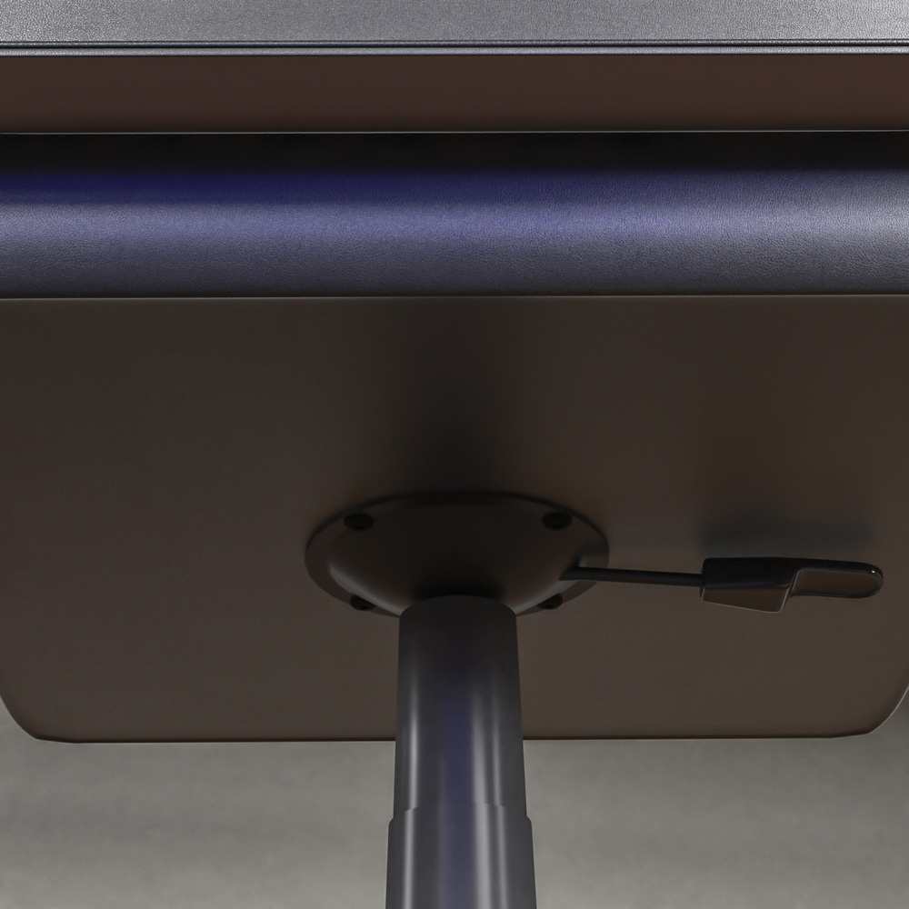 Vida Designs Comet Grey and Black Swivel Office Chair Image 6