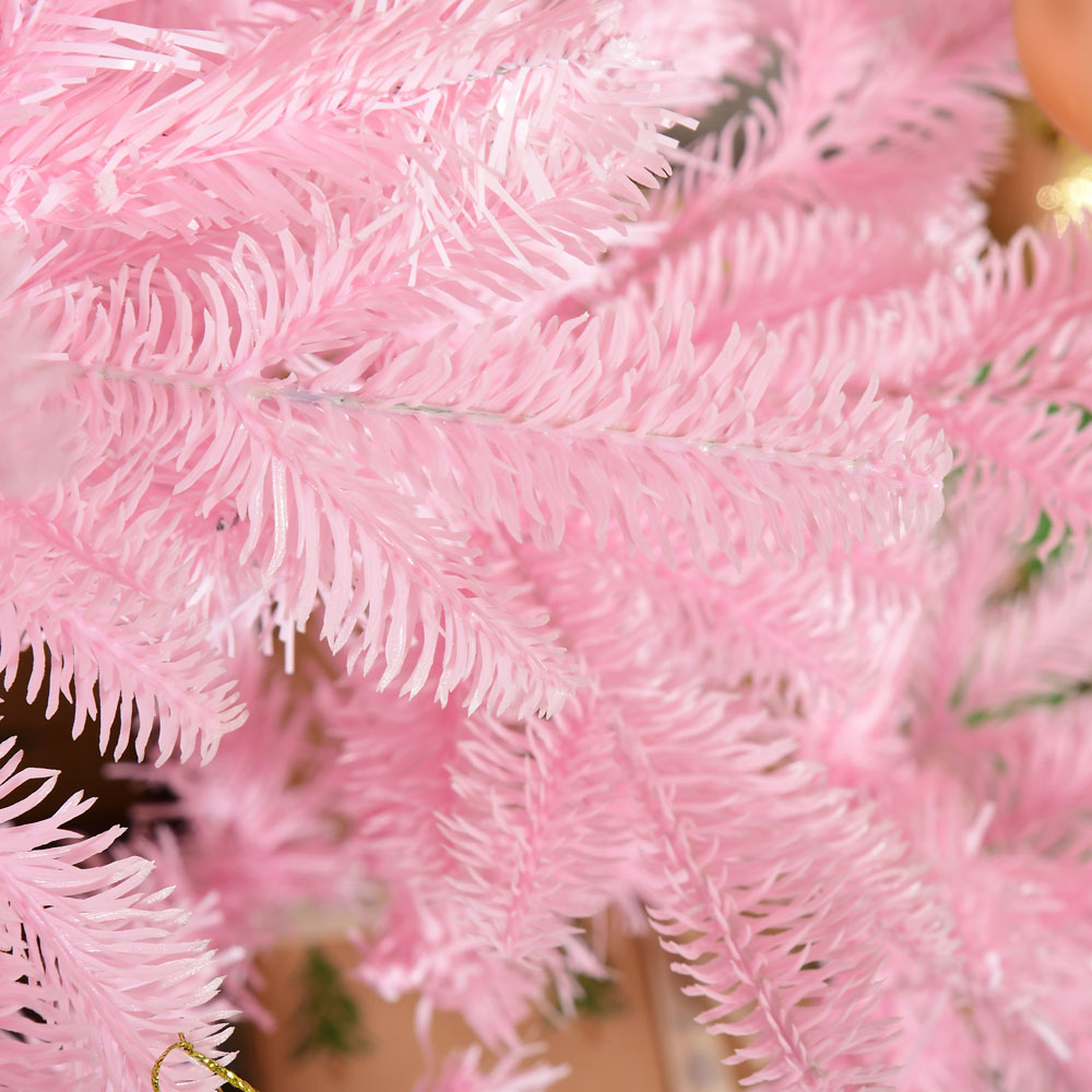 Everglow Pink Artificial Christmas Tree 5ft Image 3