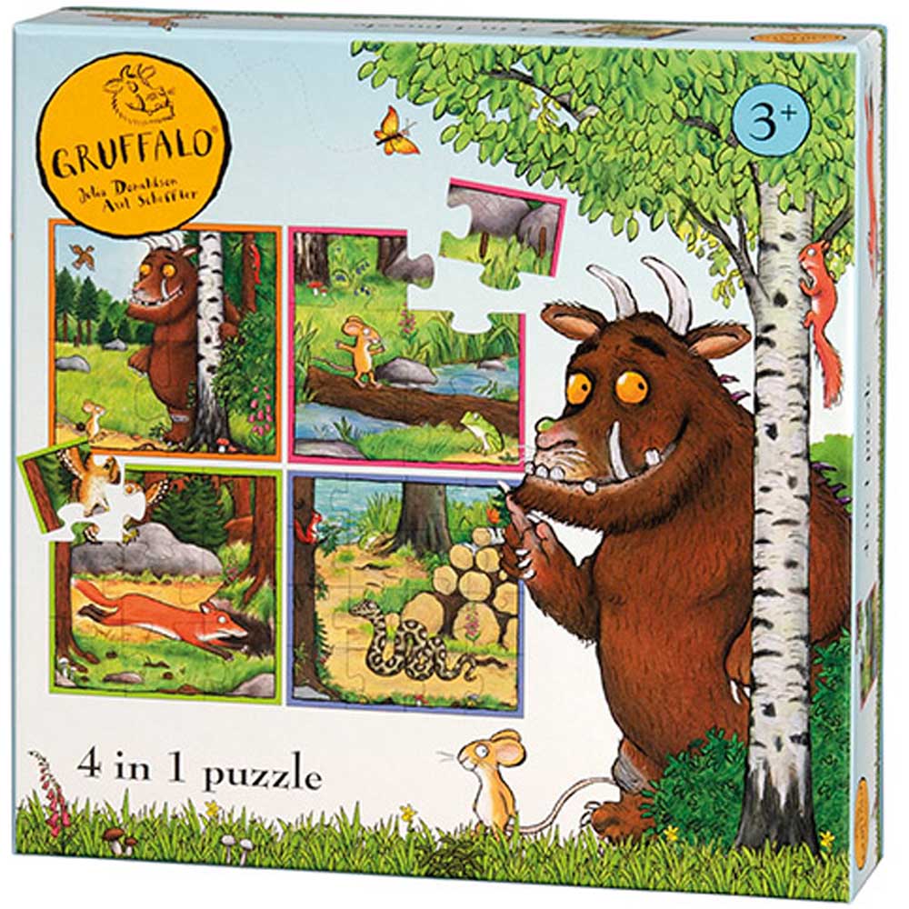 The Gruffalo 4 in 1 Puzzle Set Image 1