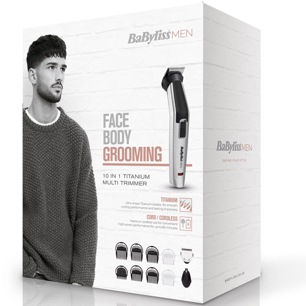 BaByliss For Men 10-in-1 Face and Body Cordless Trimmer Image 3