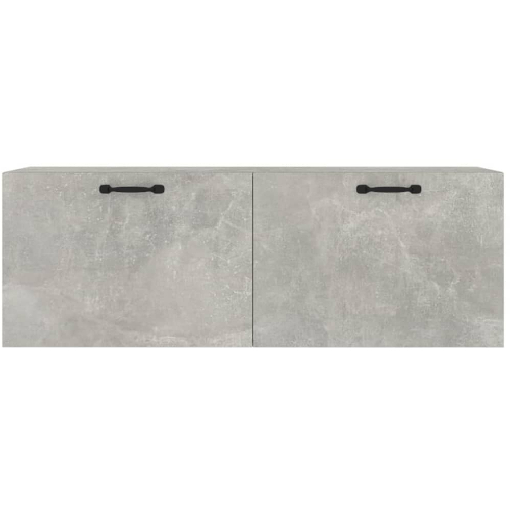 vidaXL 2 Door Concrete Grey Wall Cabinet Image 4