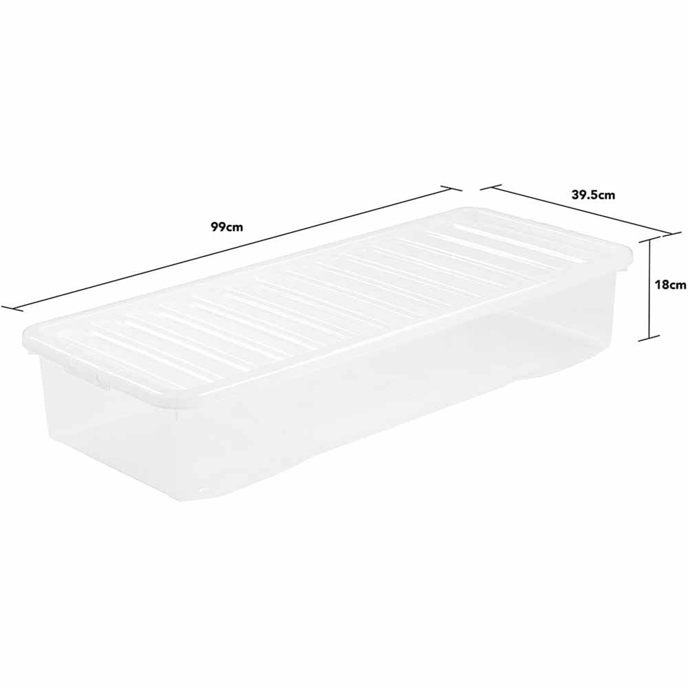 Wham 55L Crystal Storage Box and Lid 3 Pack Image 7