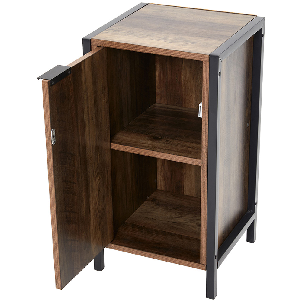 H&O Direct Single Magnetic Door Bathroom Storage Cabinet Image 3