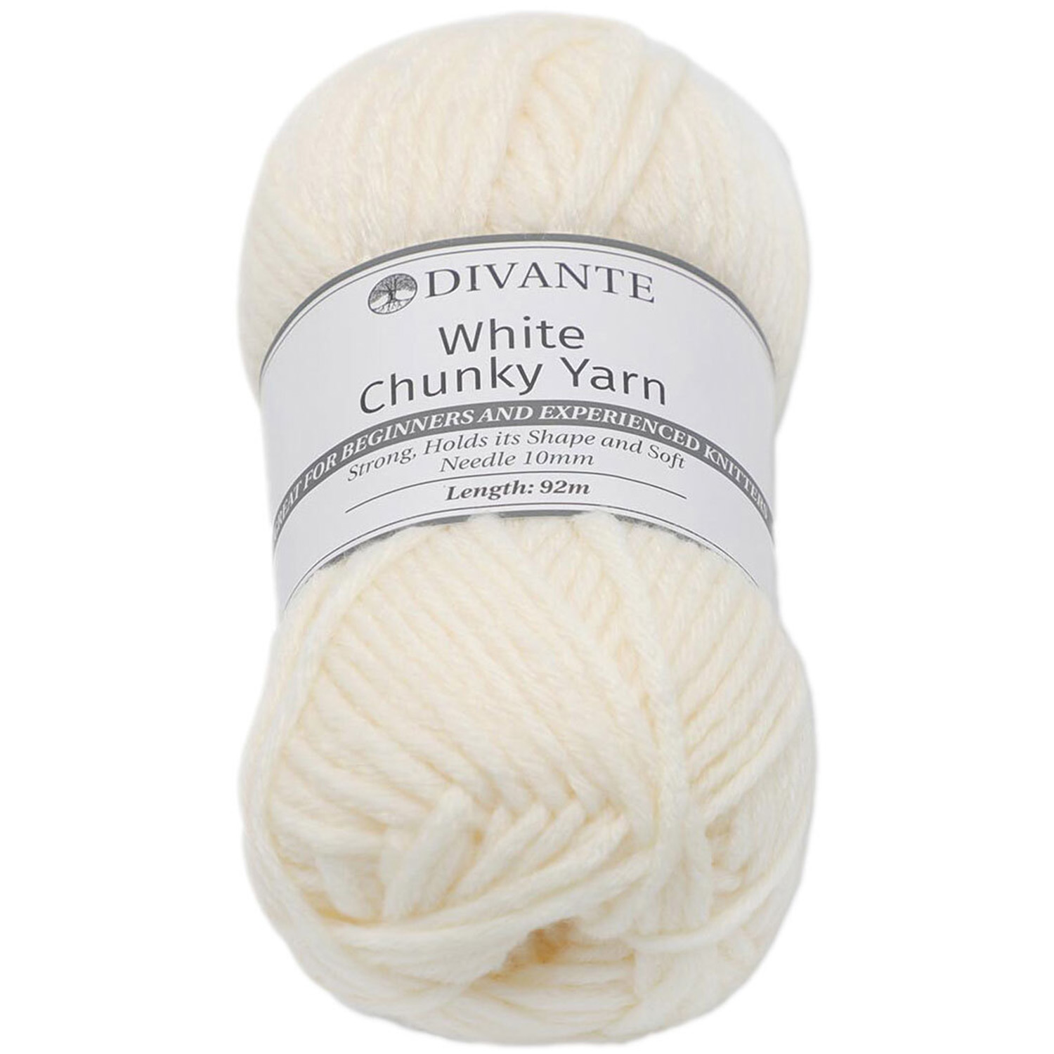 Divante White Chunky Yarn 92m Image