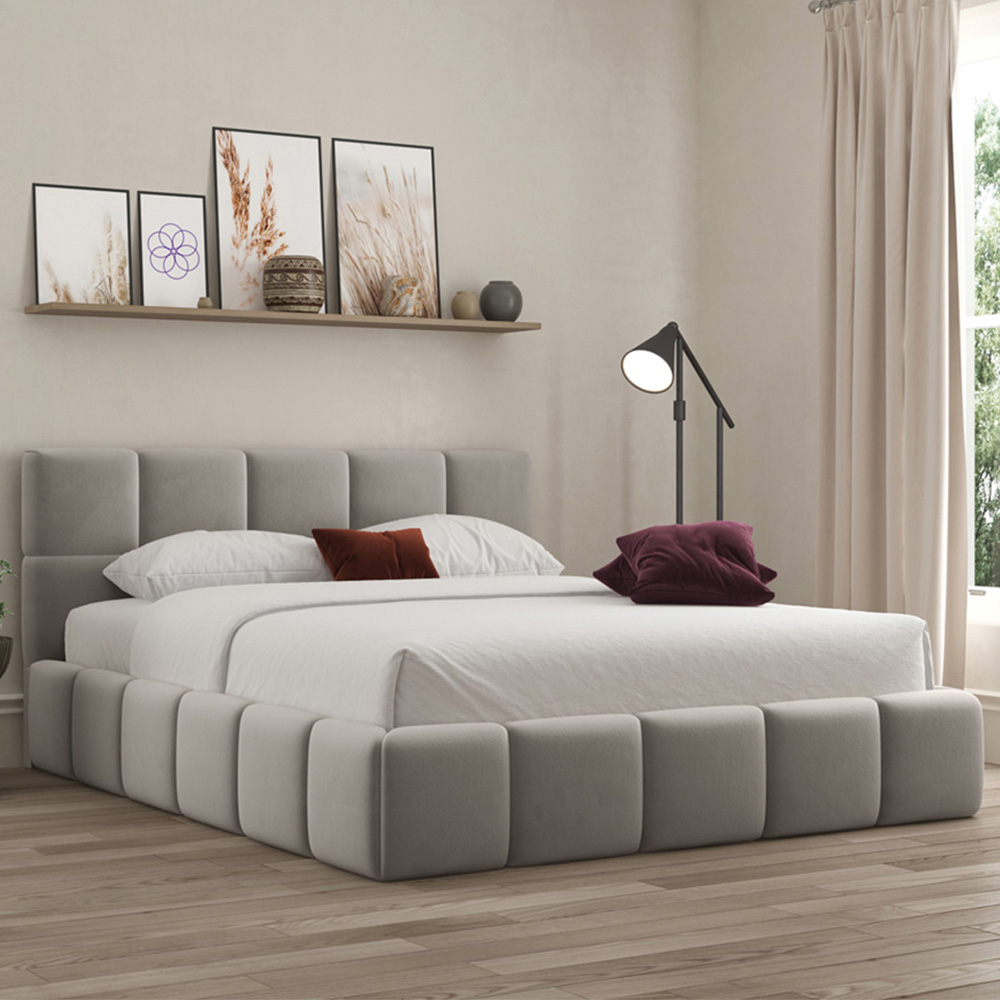 DS Living Ovella Super King Size Pebble Cubed Ottoman Bed Image 1