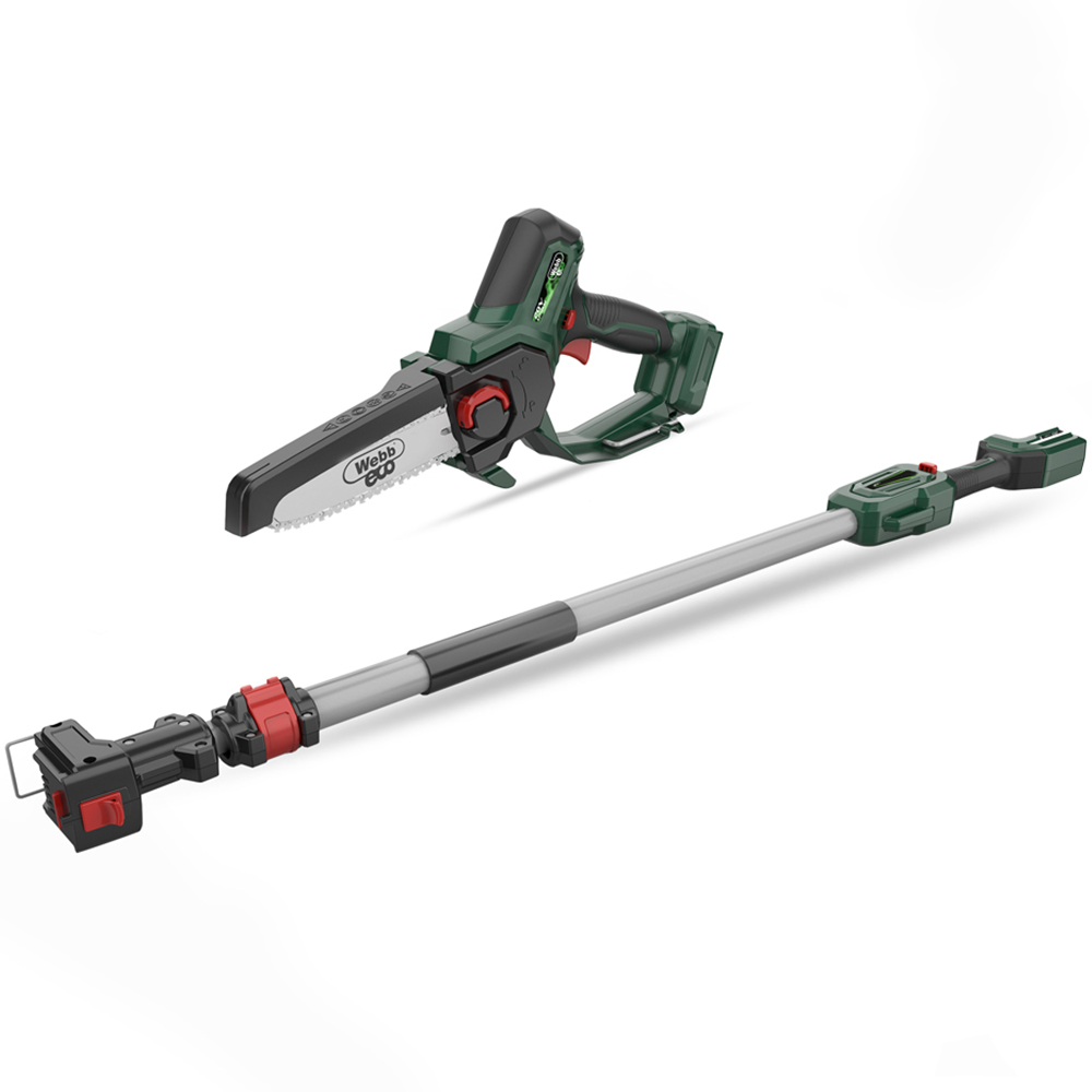 Webb Eco WEV20PSBARE 20V 15cm Cordless Pruing Saw with Extension Pole Bare Unit Image 1