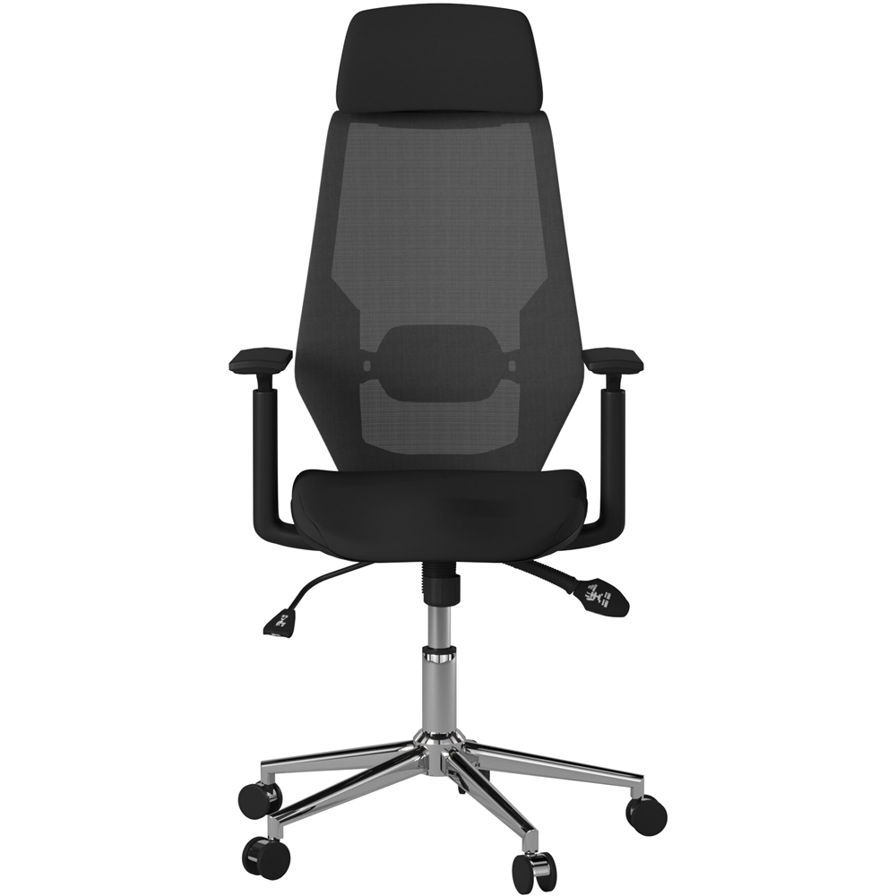Alphason Clifton Black Mesh Back Chair Image 4