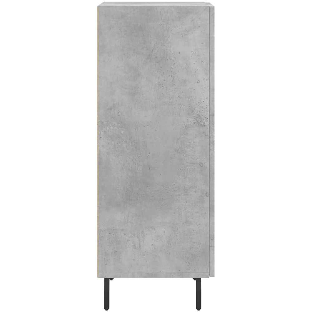 vidaXL Single Door Concrete Grey Sideboard Image 7