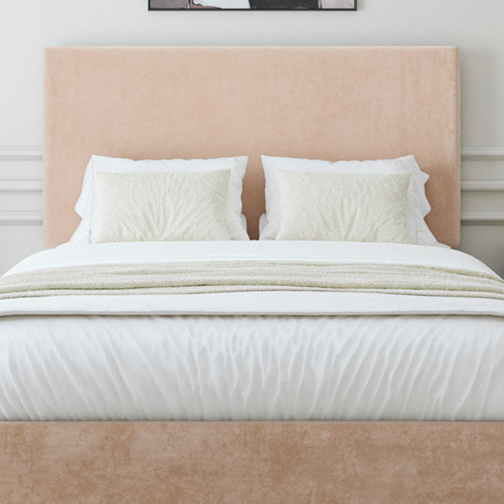 Bedmaster Double Mink Naples Linen Divan Base with Valencia Headboard Image 2