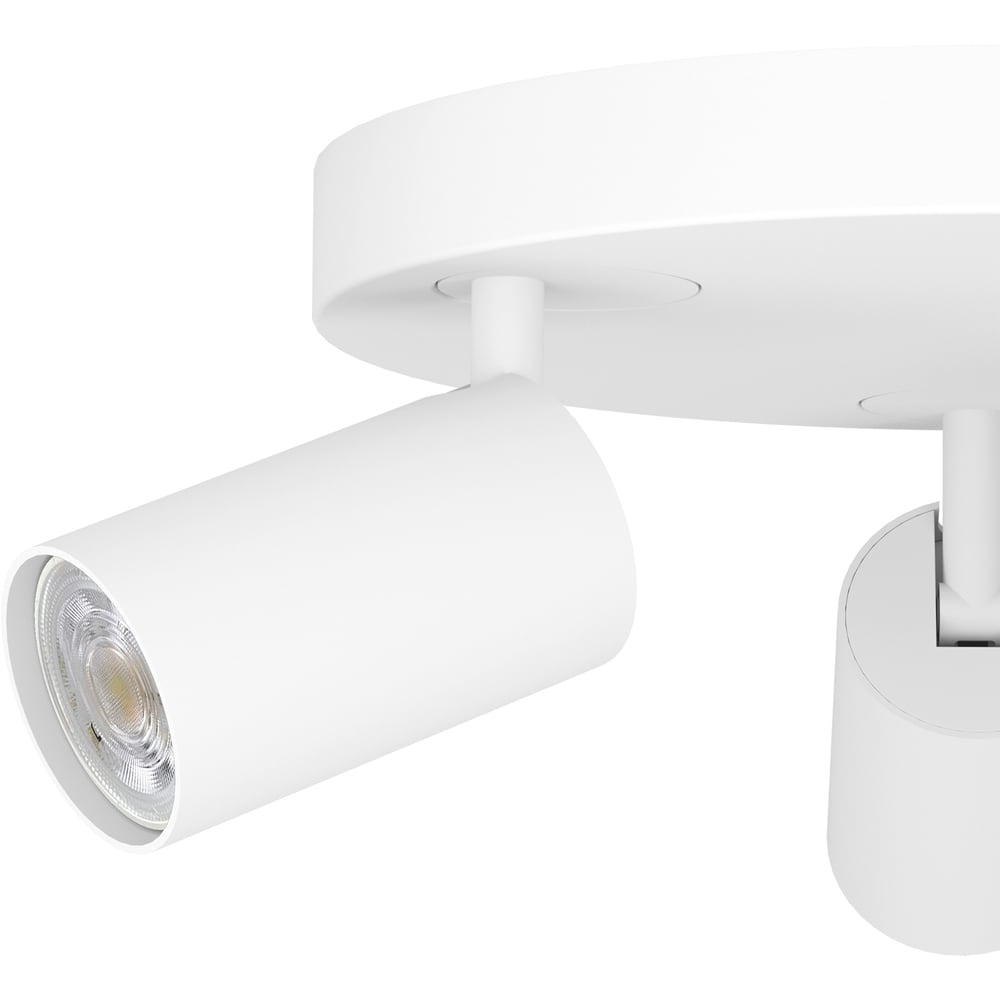 EGLO Telimbela-Z Black Smart Control Colour Changing 3 Light Ceiling Spotlight Image 3