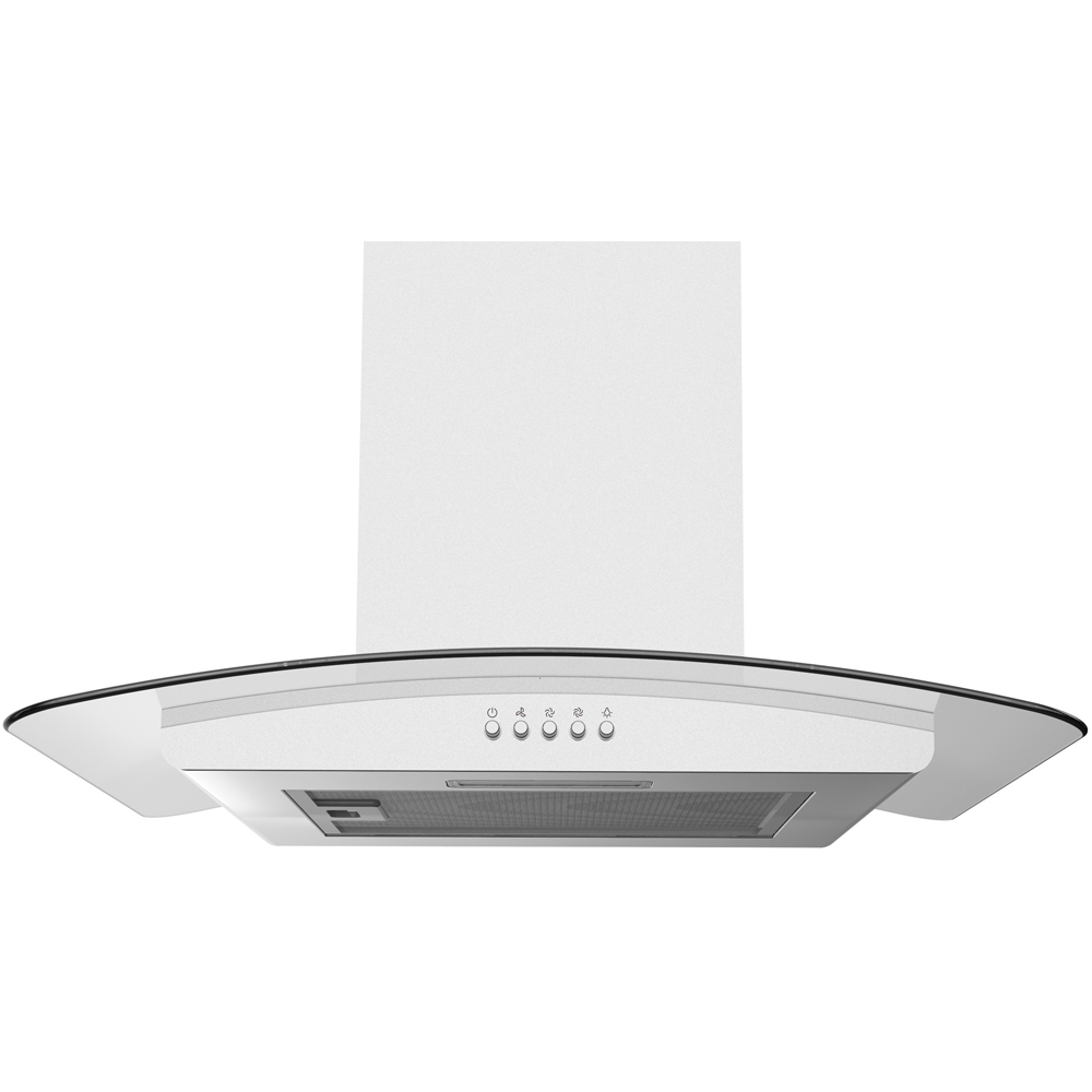 Statesman CGH160GS Stainless Steel Chimney Cooker Hood with Curved Glass Image 1