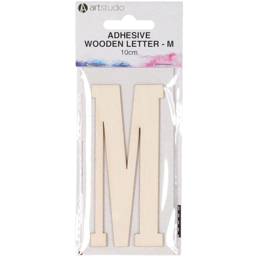 Adhesive Wooden Letter - M Image