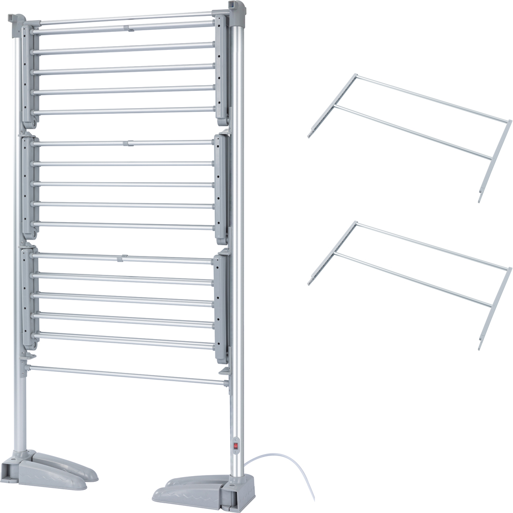 Groundlevel 4 Tier Heated Clothes Airer with Cover Image 3