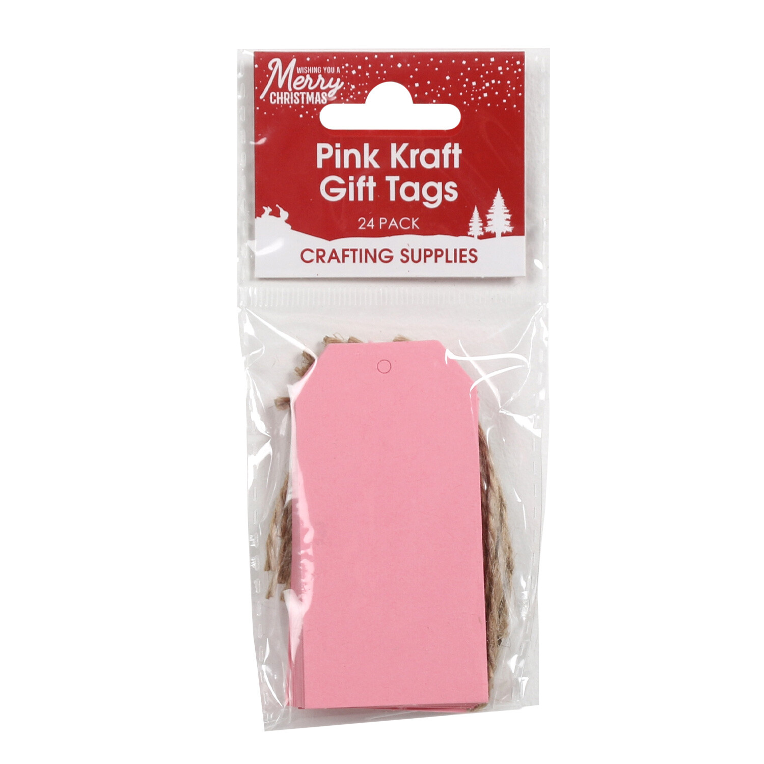 Pink Kraft Gift Tags Image