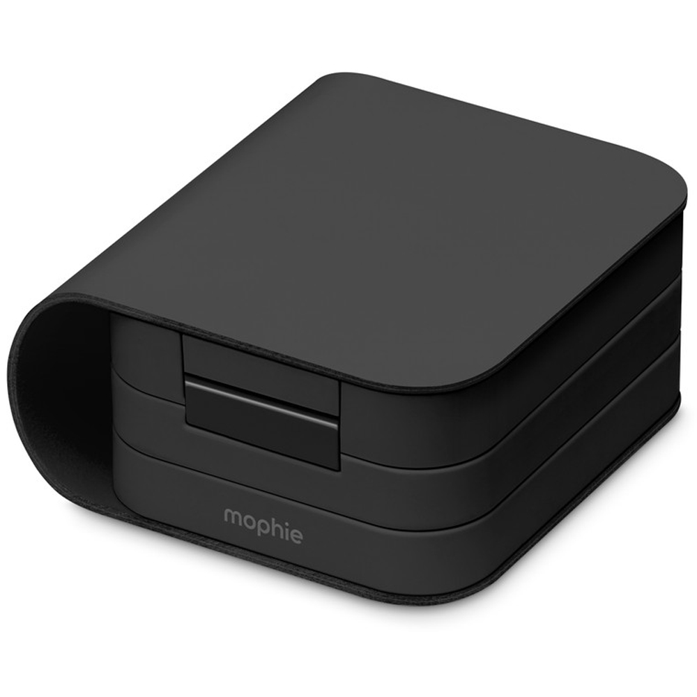 mophie 3-in-1 Black Foldable Fast Wireless v2 Travel Charger 25W Image 3