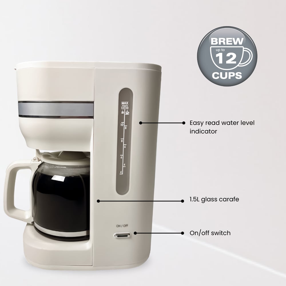 Hamilton Beach Ella HBC9453MC Cream Filter Coffee Machine Image 8