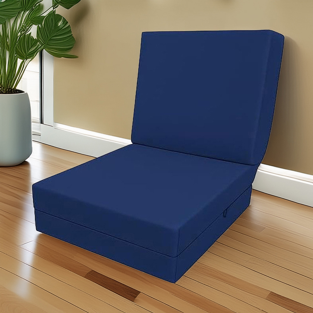 House Of Home Royal Blue Memory Foam Foldable Z Bed Image 1