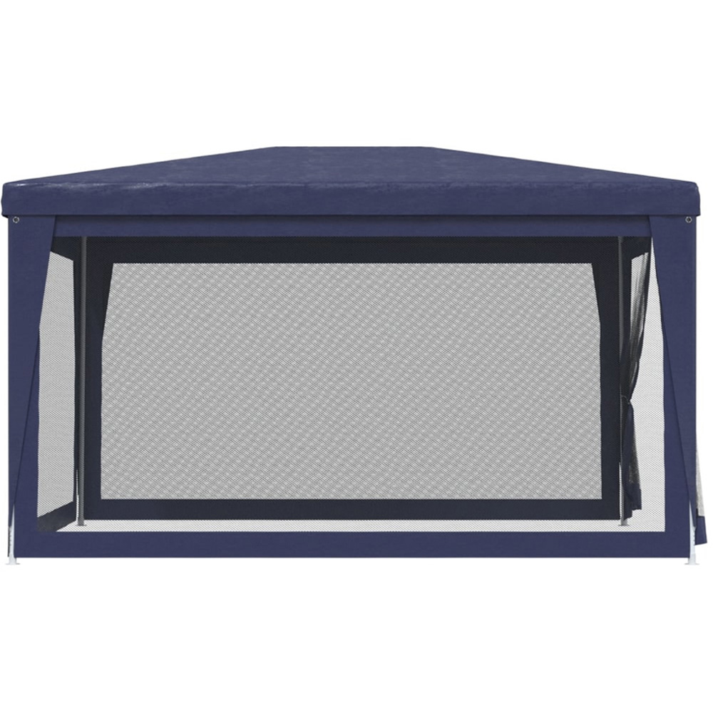 vidaXL 3 x 4m Blue Party Tent with Mesh Sidewalls Image 4