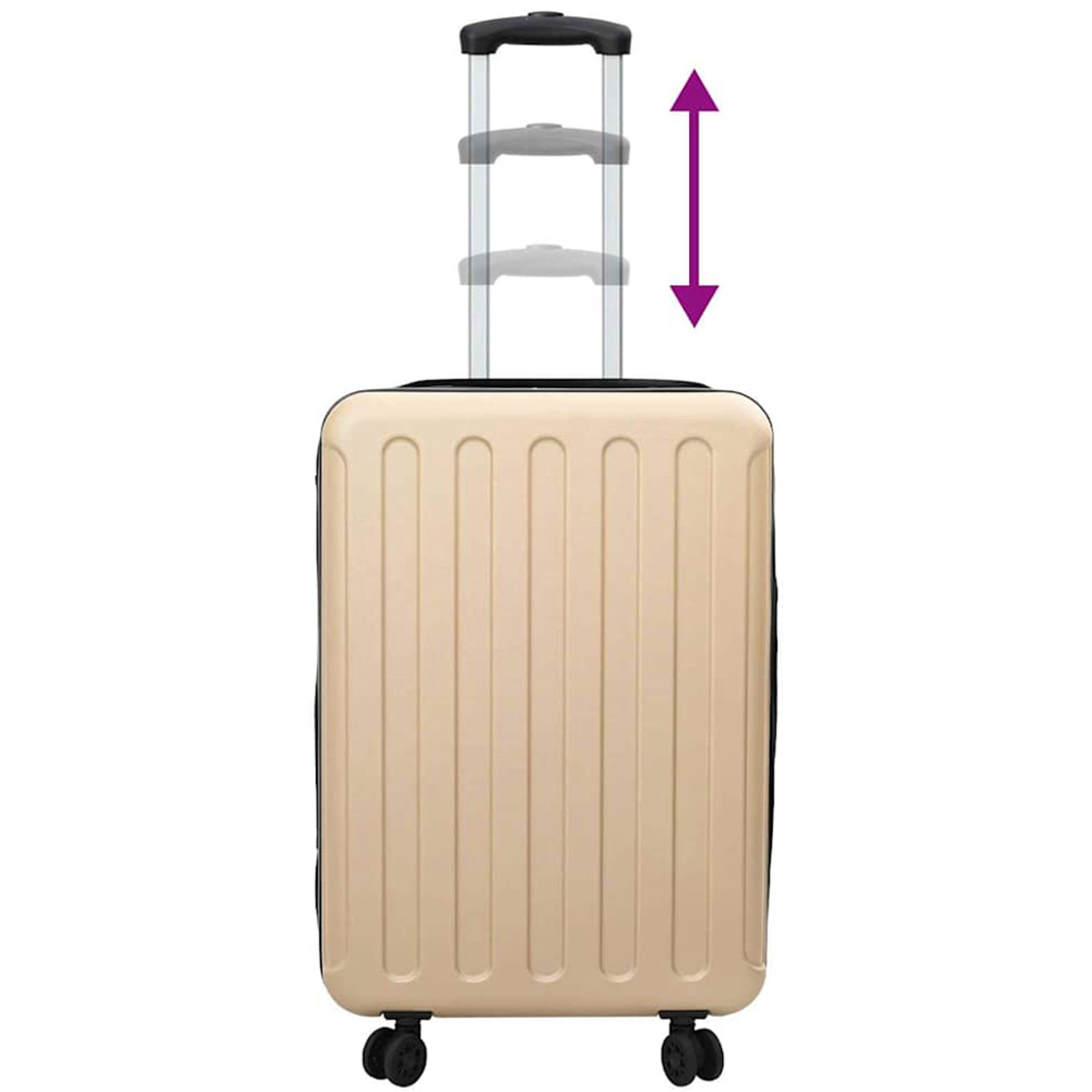 vidaXL 24 inch Beige Rectangular Travel Bag Image 7