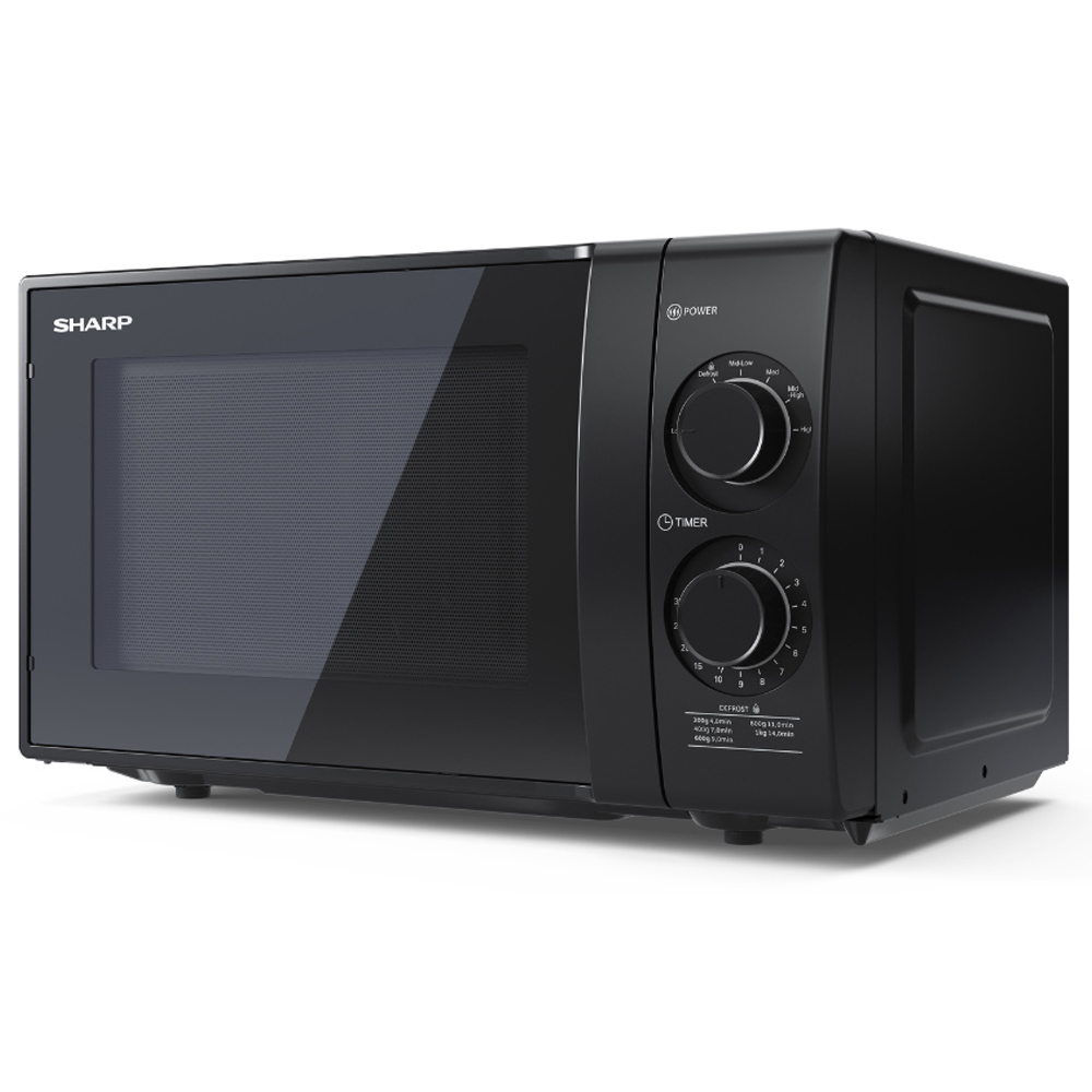 Sharp YC-GS01U-B Black 20L Solo Manual Microwave 700W Image 4