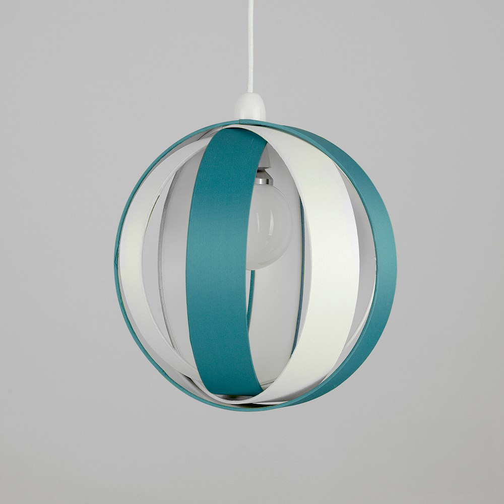 ValueLights J90 Teal Easy Fit Ceiling Light Shade Image 3