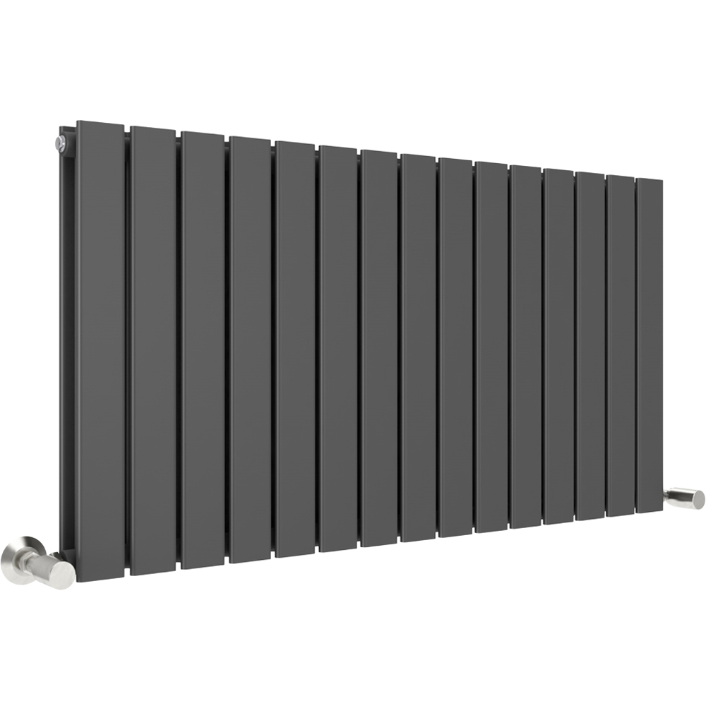 Anthracite 6919 BTU Double Flat Panel Vertical Column Radiator 600 x 1020mm Image 1